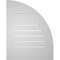 Ekena Millwork Quarter Round Top Left Surface Mount PVC Gable Vent w/ 3-1/2"W x 1"P Standard Frame, 22"W x 28"H GVPQL22X2801SF - alternate 3